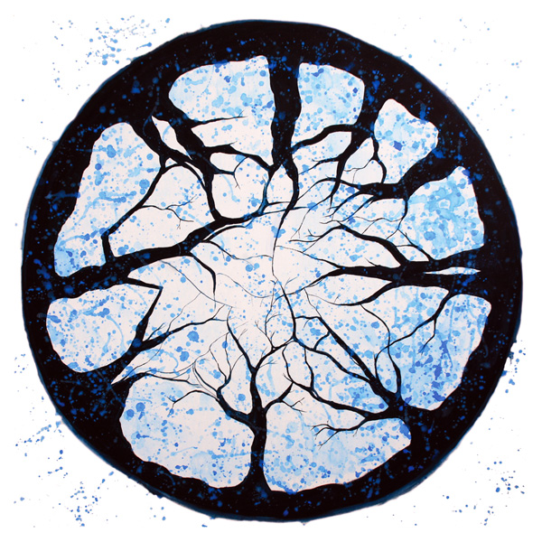 Growth, blauwe mandala uit 2011
